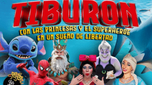 Tiburón con las princesas y el superhéroe - En un sueño de libertad